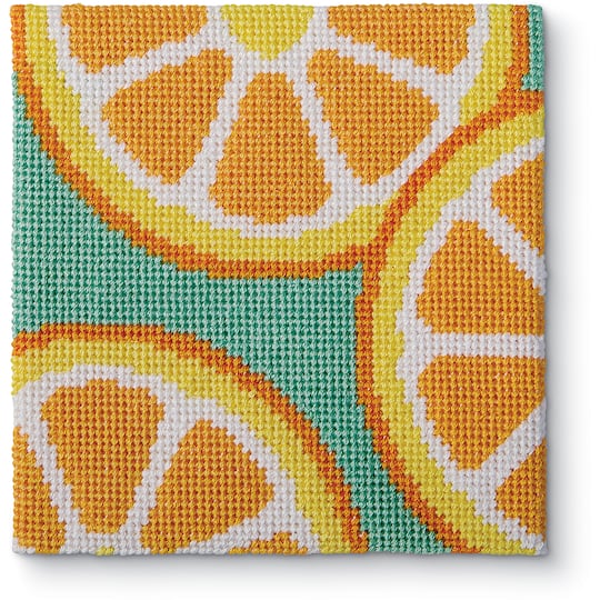5" x 5" Citrus Needlepoint Kit by Loops & Threads®